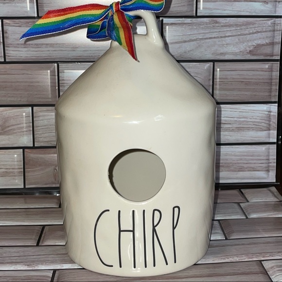2017 Double sided Rae Dunn CHIRP Birdhouse - Picture 1 of 8